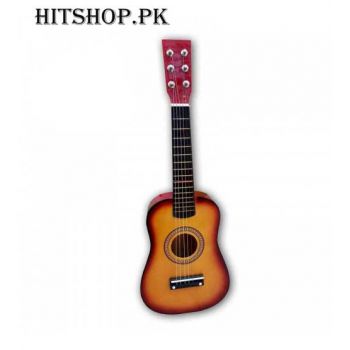 Wooden Color RockStar Manual Guitar For Kids